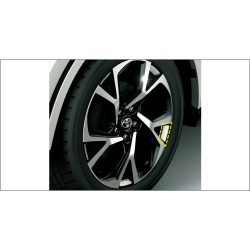 Toyota C-HR Metallic style Wheel Accent Decals