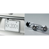 Lexux RX Plating Number Frame (front & rear) & Lock Bolt (logo) Set