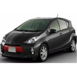 Toyota Aqua/Prius C Front License Garnish Carbon