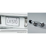 Lexus LX Number Frame (front, rear) & Lock Bolt (logo) Set